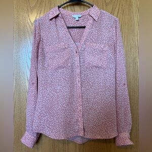 Pink Leopard Print Women's Top